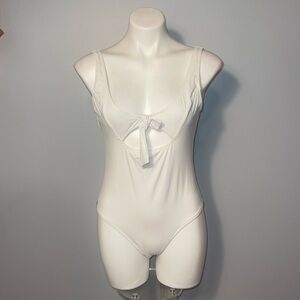 Rhythm NWT white one piece Gidget bathing suit X-large